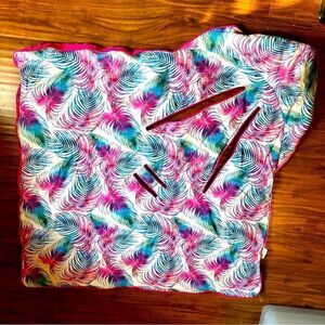 Nuva Baby’s Winter Hooded Car Seat Blanket with name Josie Embroidered Rainbow